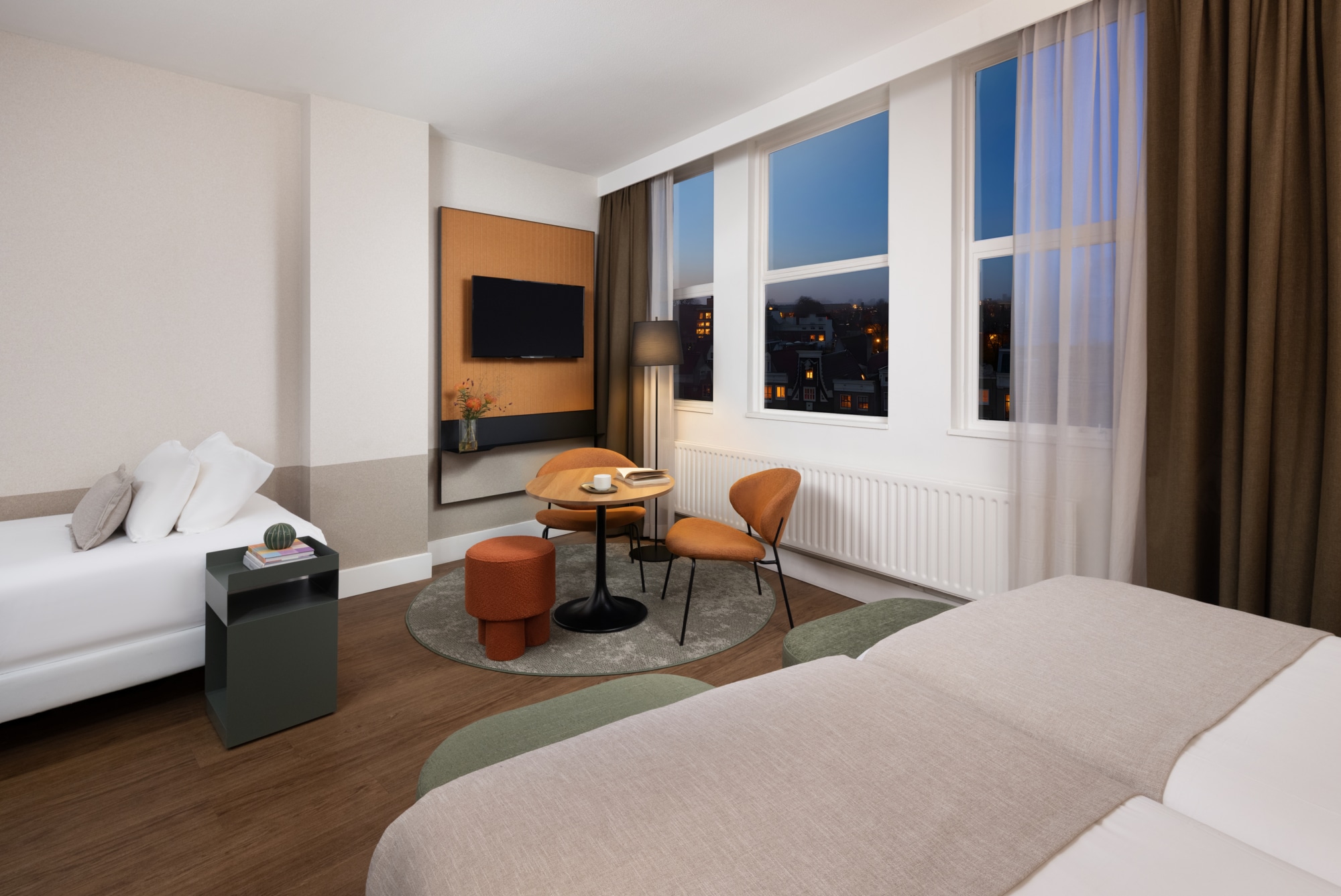 Room Chambre Triple Standard avec Vue sur la Ville